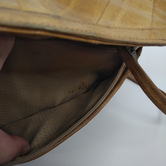 Vintage Eelskin Convertible Shoulder Bag Clutch Purse - Picture 9 of 12